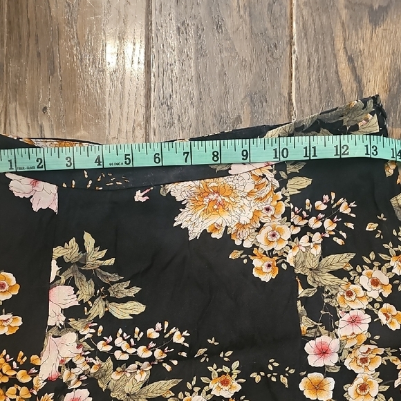 Anthropologie Maeve Black Floral Skirt - Picture 4 of 9